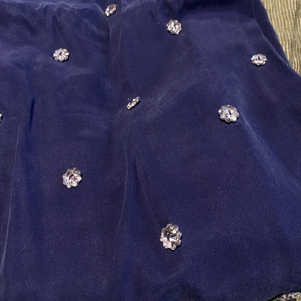 Hill House Navy Beaded Jeweled Pants XS - Picture 4 of 5